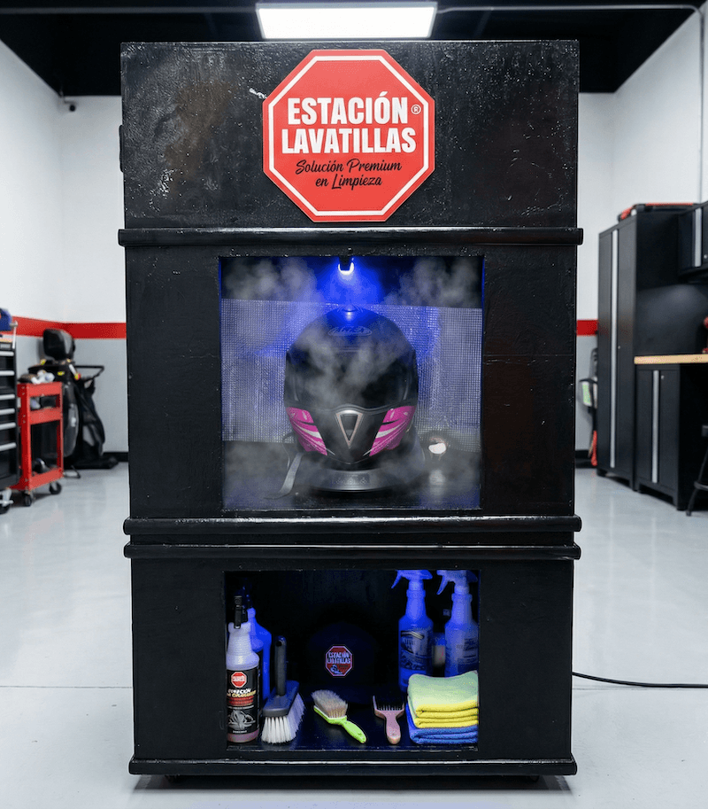 LIMPIEZA DE CASCOS DE MOTOCICLETA